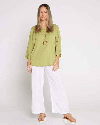 Summer Ease Essential Top - Lime