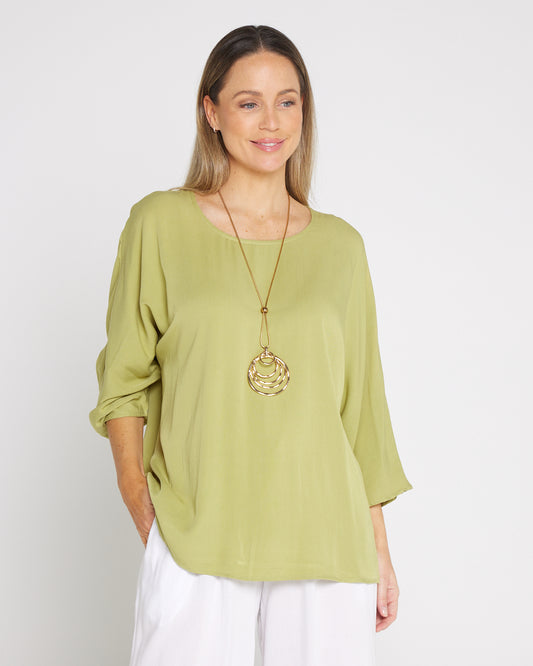 Summer Ease Essential Top - Lime