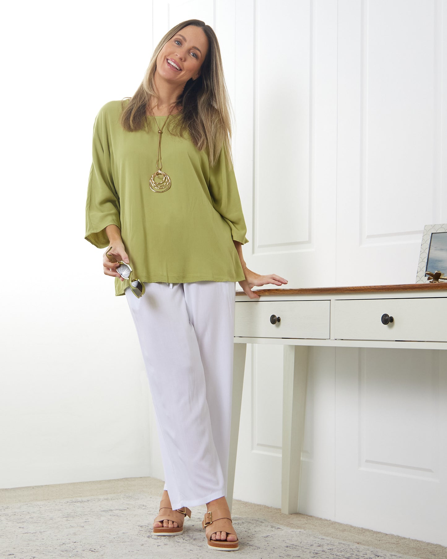 Summer Ease Essential Top - Lime
