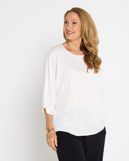 Summer Ease Essential Top - White