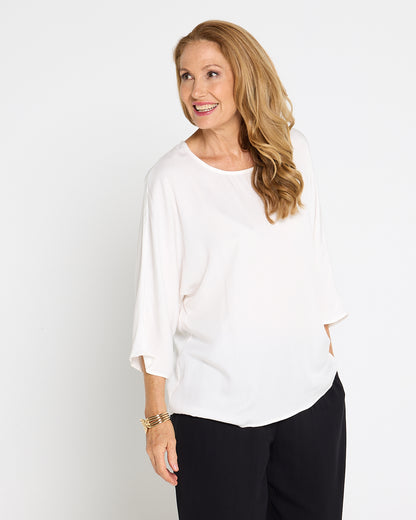 Summer Ease Essential Top - White