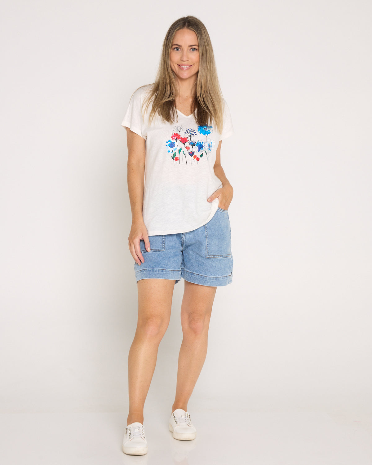 Royal Garden Tee - White