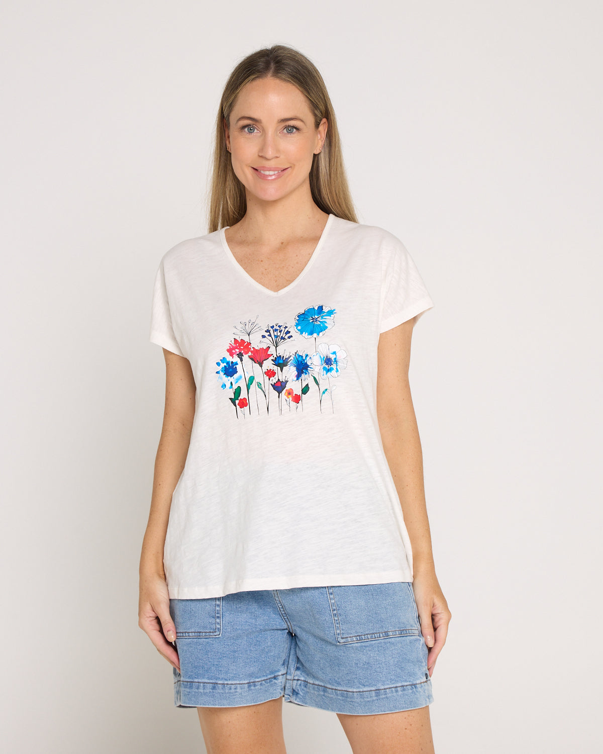 Royal Garden Tee - White