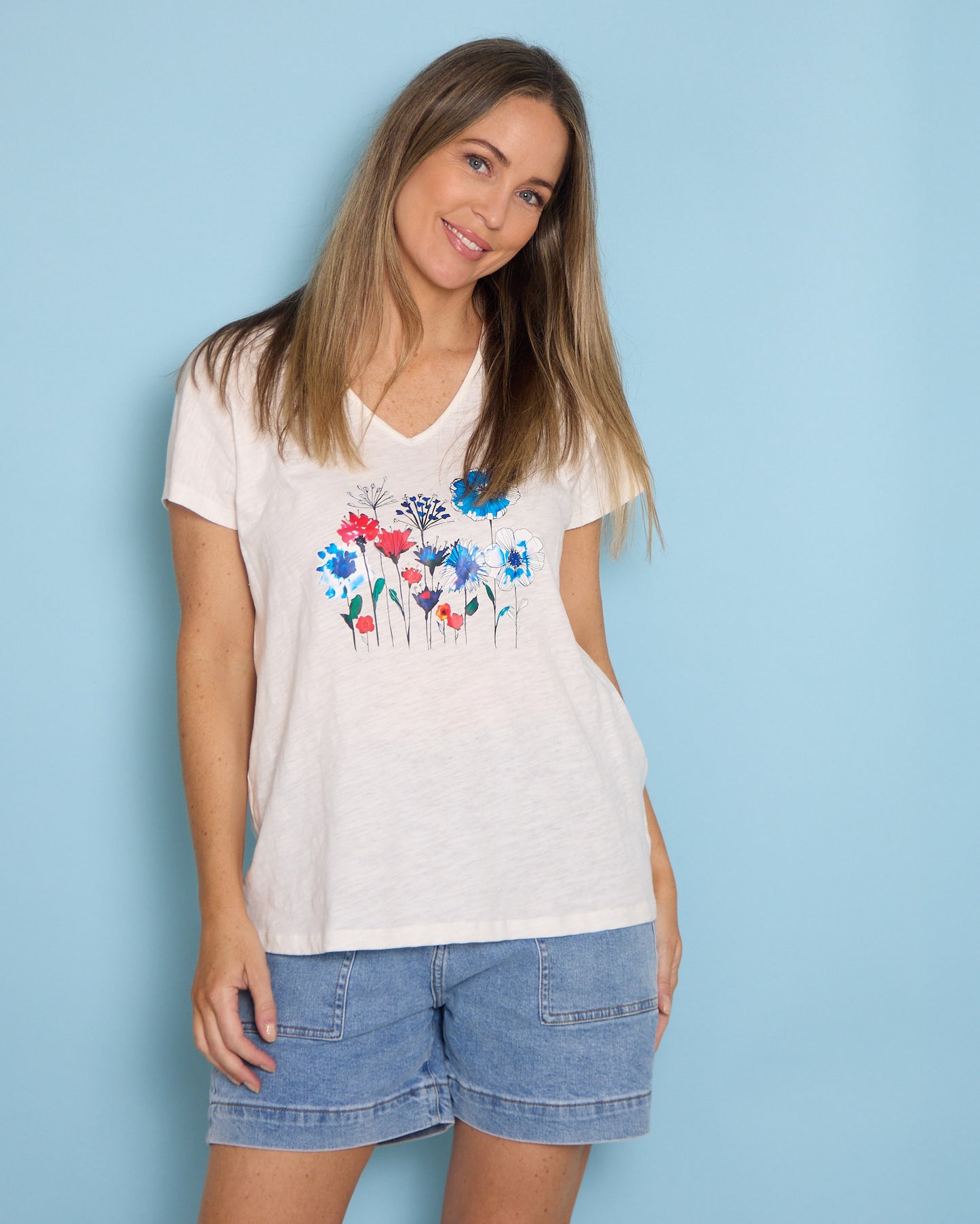 Royal Garden Tee - White