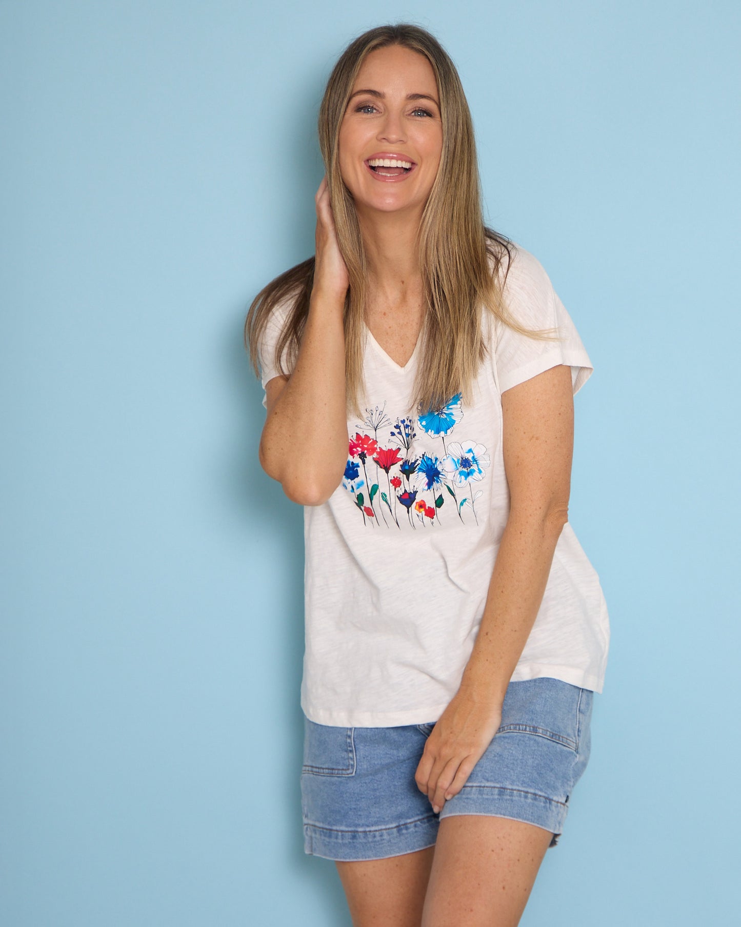 Royal Garden Tee - White