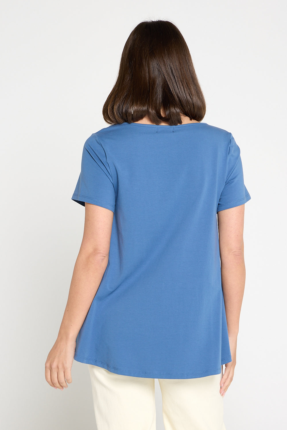Margie Swing Top - Denim Blue