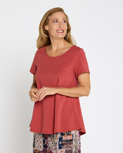 Margie Swing Top - Terracotta