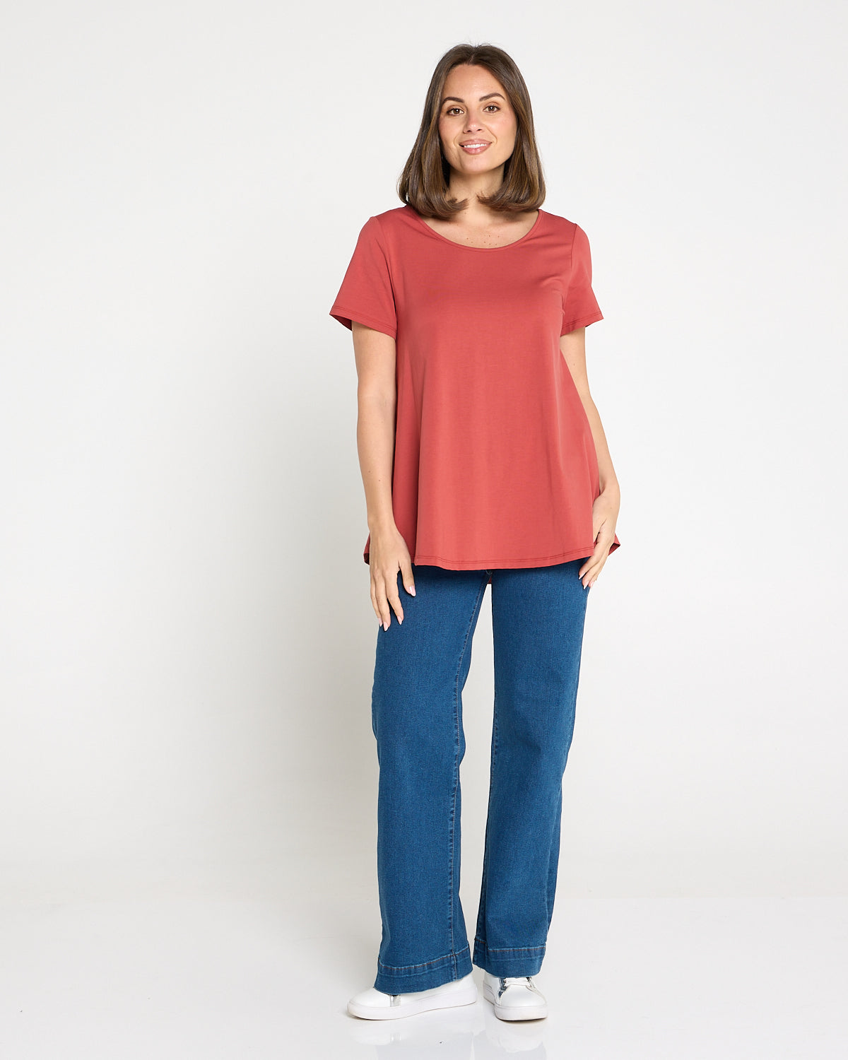 Margie Swing Top - Terracotta