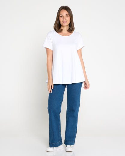 Margie Swing Top - White
