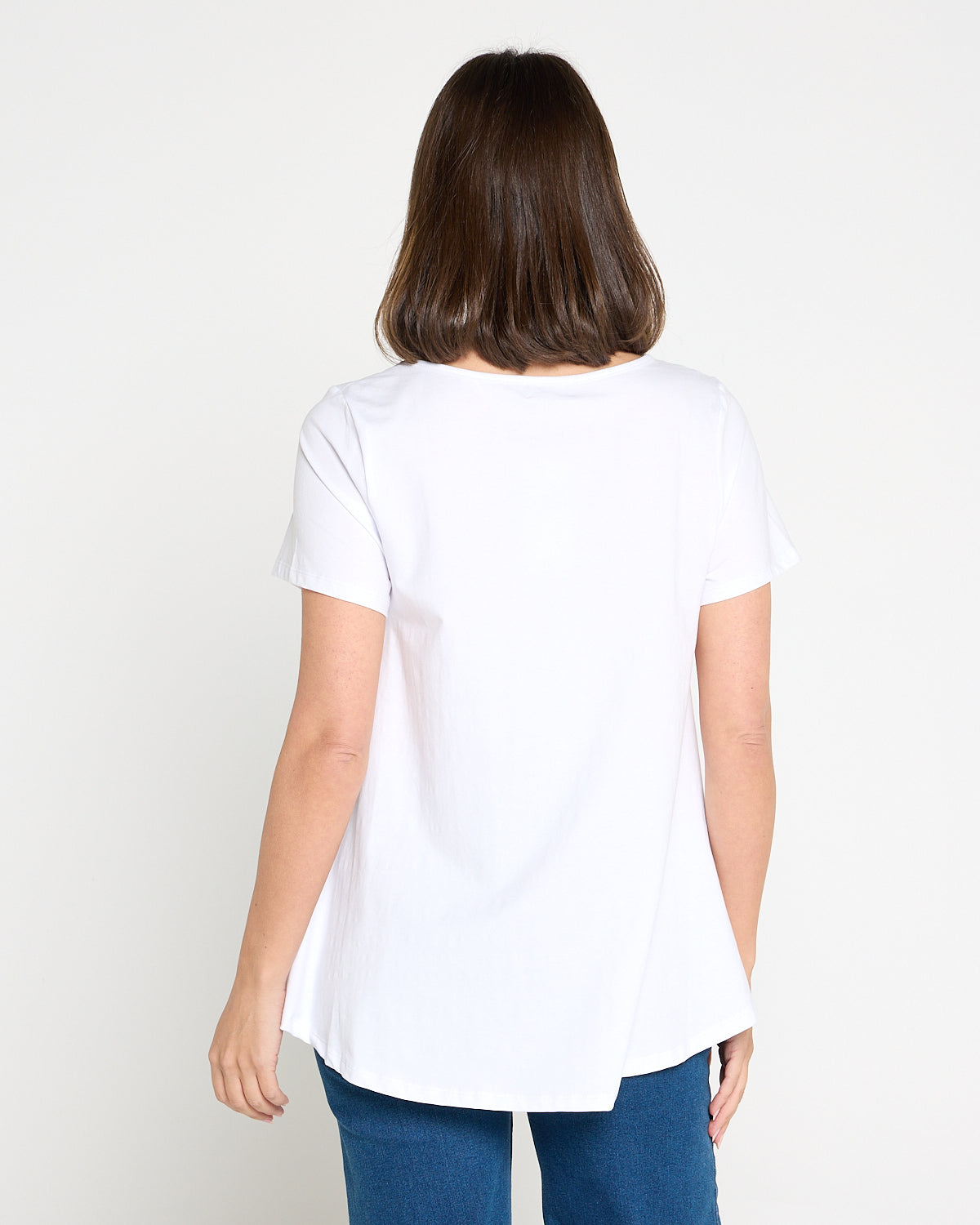 Margie Swing Top - White