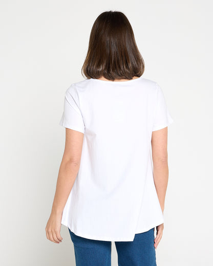 Margie Swing Top - White