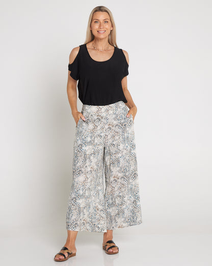 Oakley 7/8 Pant - Sand/Teal Paisley