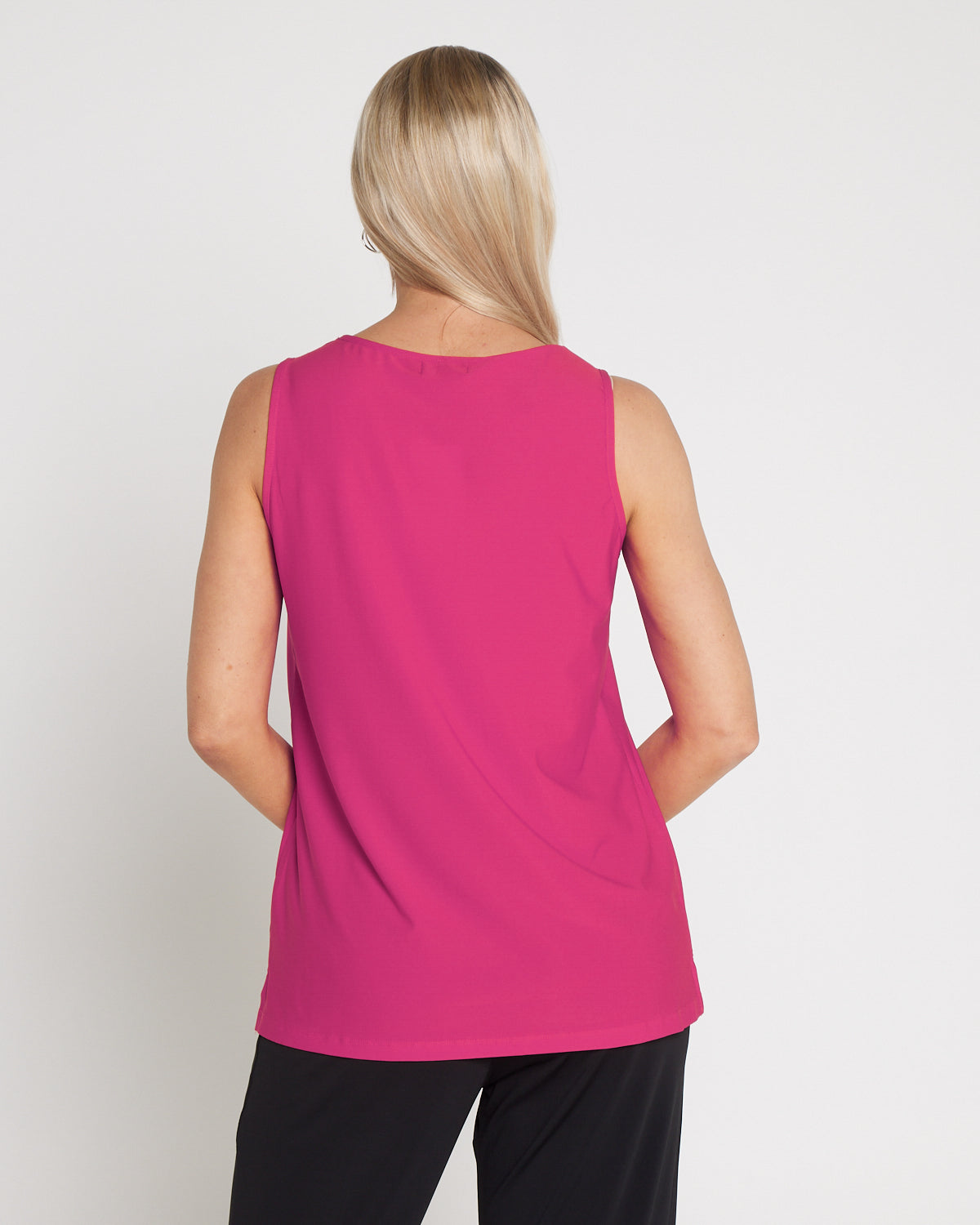 Long Line Tank - Fuchsia