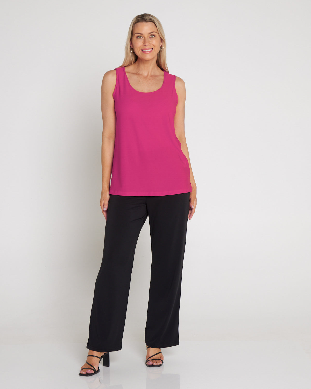 Long Line Tank - Fuchsia