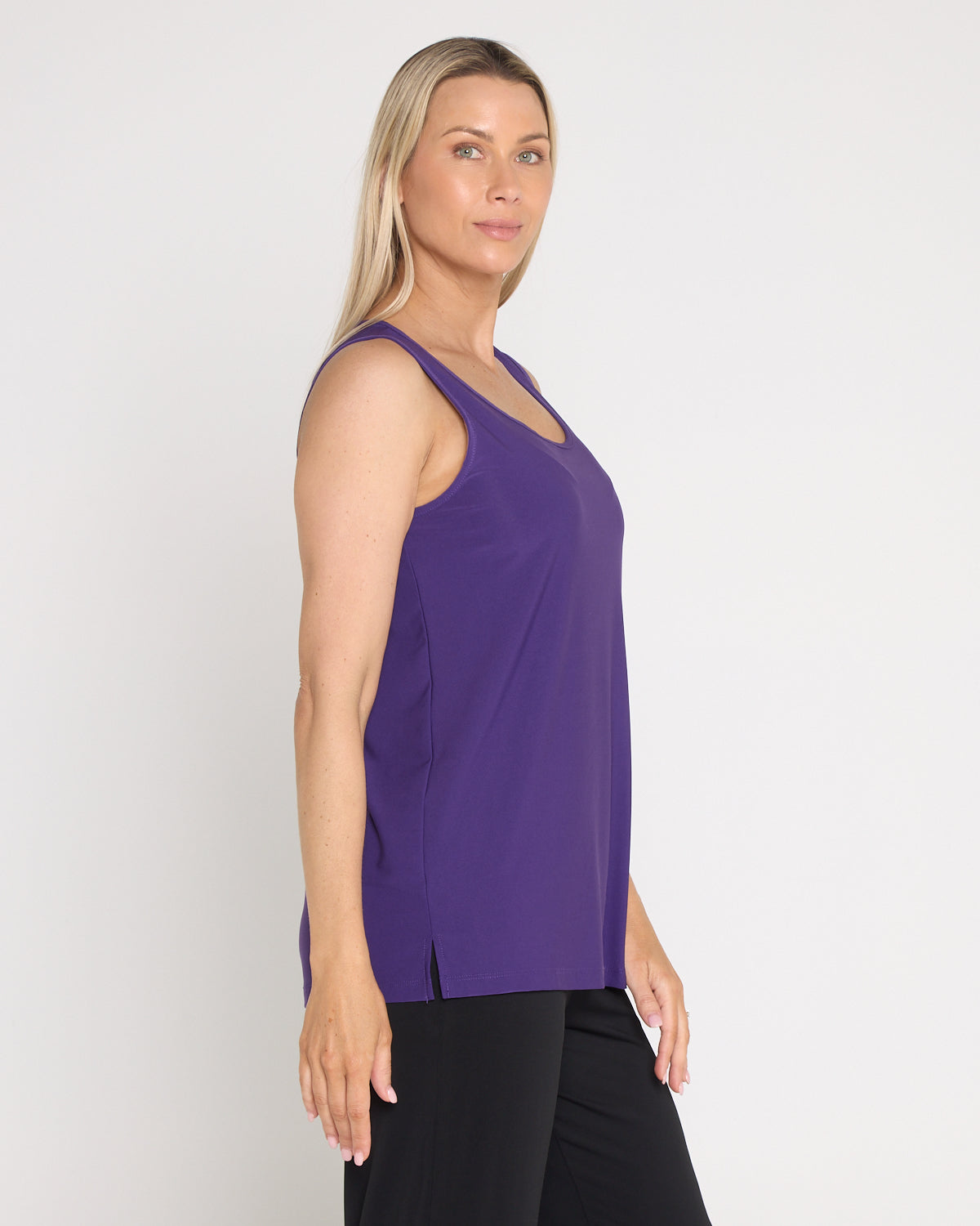 Long Line Tank - Purple