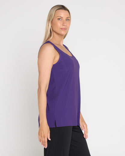 Long Line Tank - Purple
