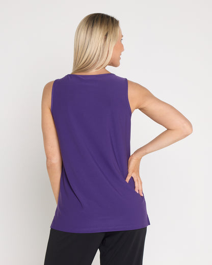 Long Line Tank - Purple
