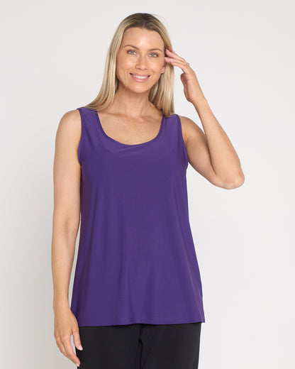 Long Line Tank - Purple