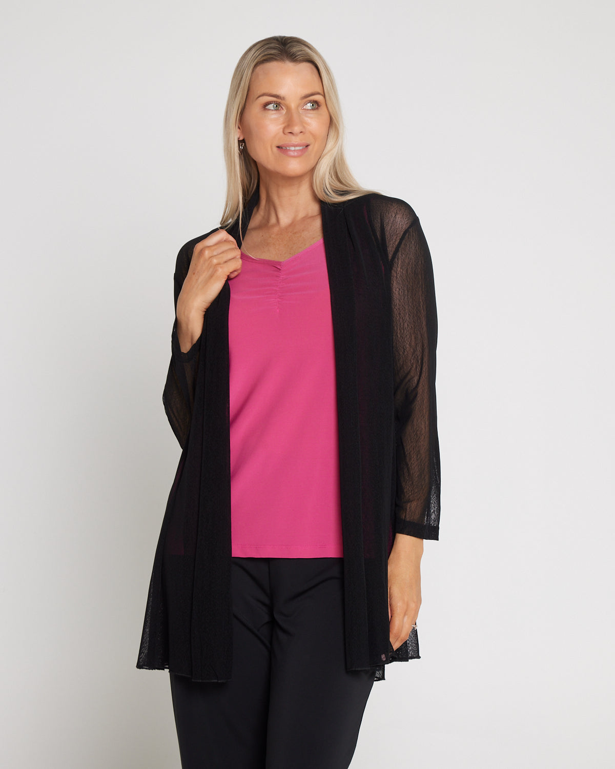Naomi Mesh Jacket - Black