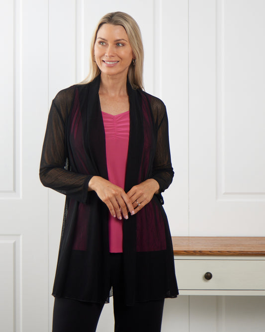 Naomi Mesh Jacket - Black