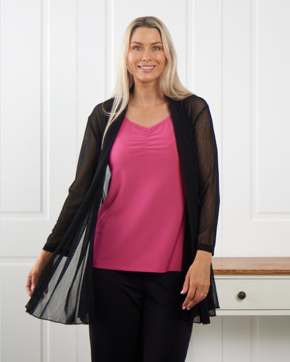 Naomi Mesh Jacket - Black