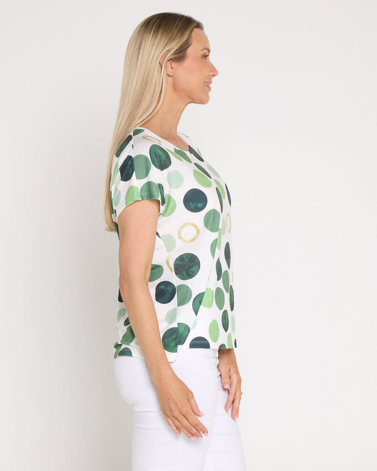 Spotty Dotty Top - Green