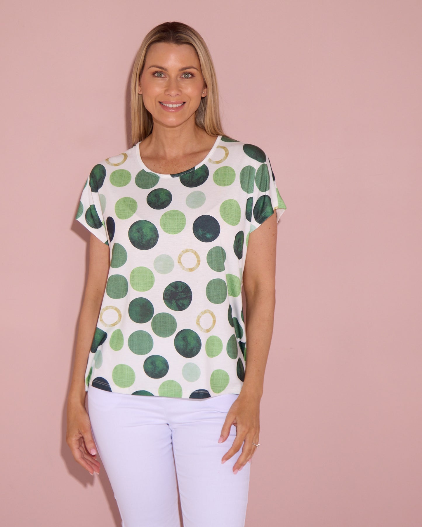 Spotty Dotty Top - Green