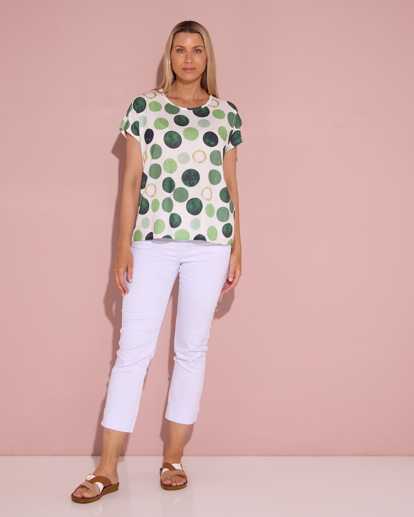Spotty Dotty Top - Green