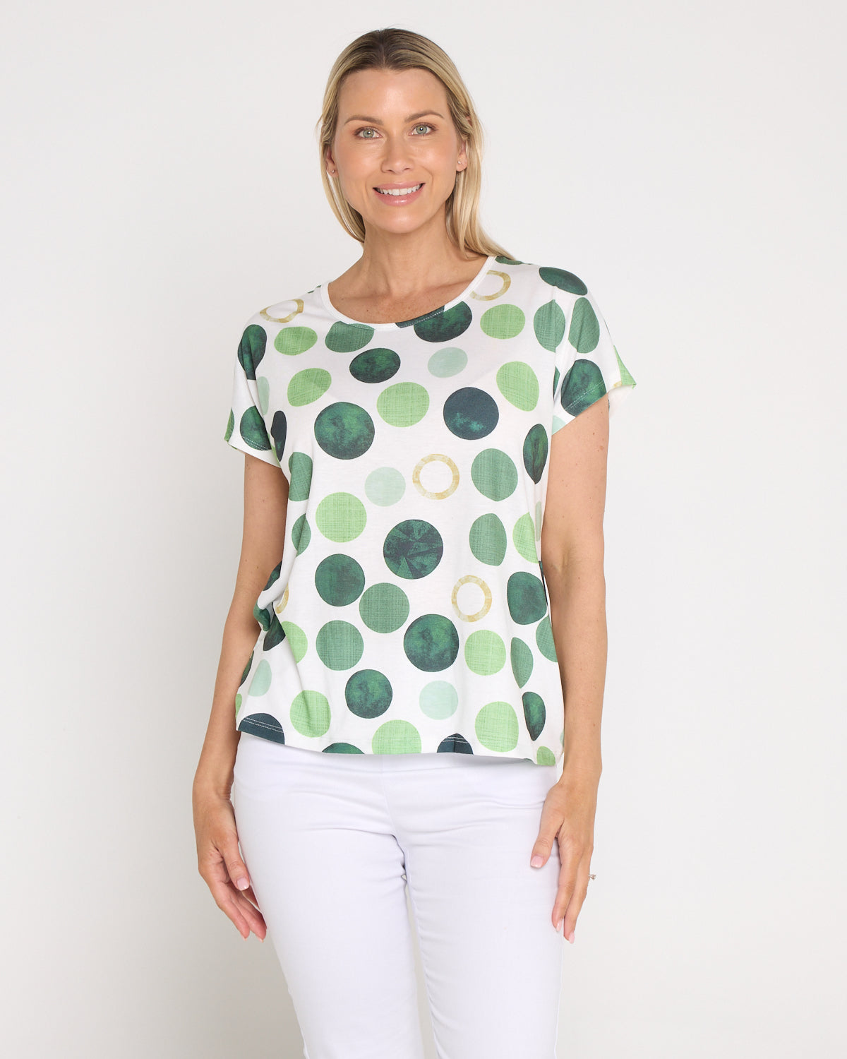 Spotty Dotty Top - Green