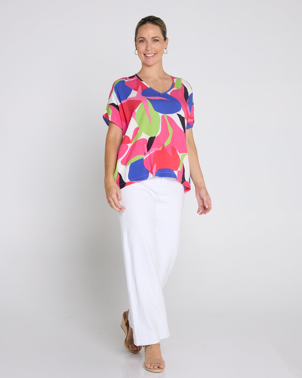 Colour Pop Top - Raspberry Lime