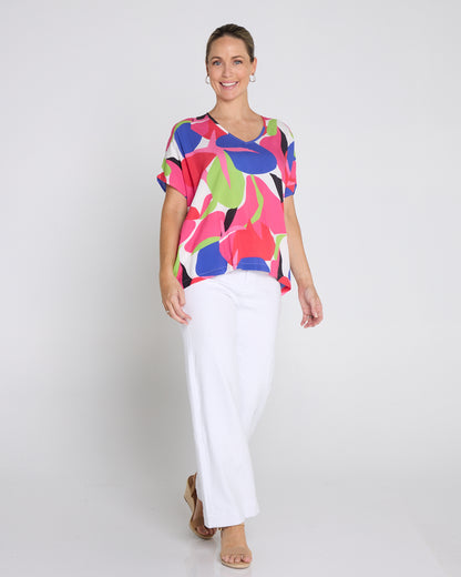 Colour Pop Top - Raspberry Lime