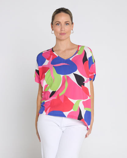 Colour Pop Top - Raspberry Lime