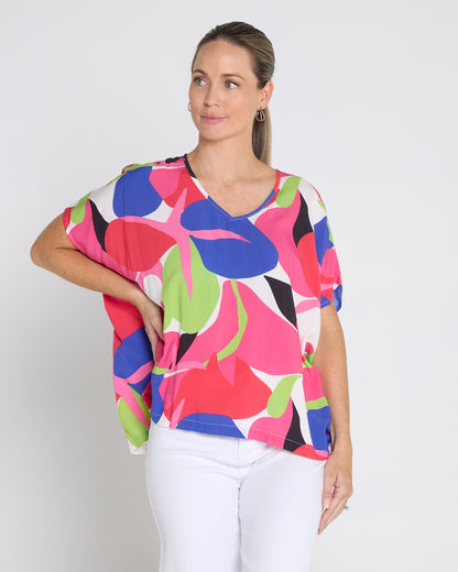 Colour Pop Top - Raspberry Lime