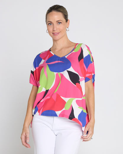 Colour Pop Top - Raspberry Lime