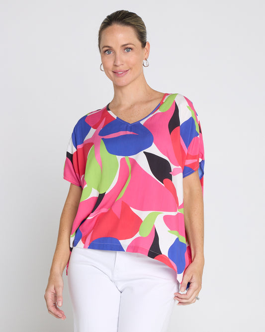 Colour Pop Top - Raspberry Lime