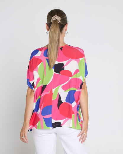 Colour Pop Top - Raspberry Lime