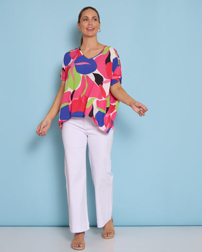 Colour Pop Top - Raspberry Lime