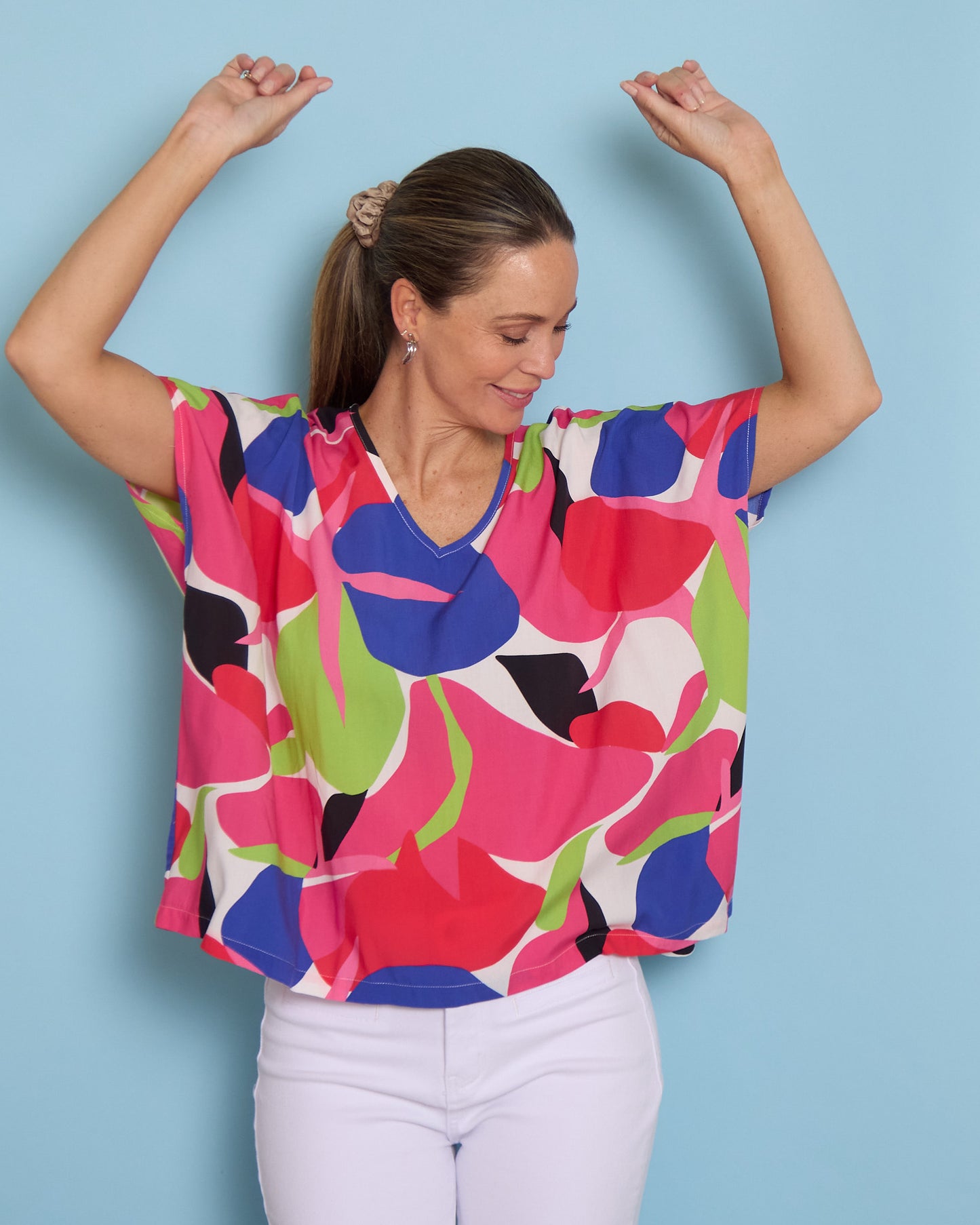 Colour Pop Top - Raspberry Lime