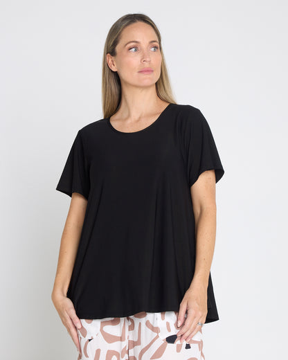 Swing Scoop Top - Black