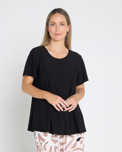 Swing Scoop Top - Black