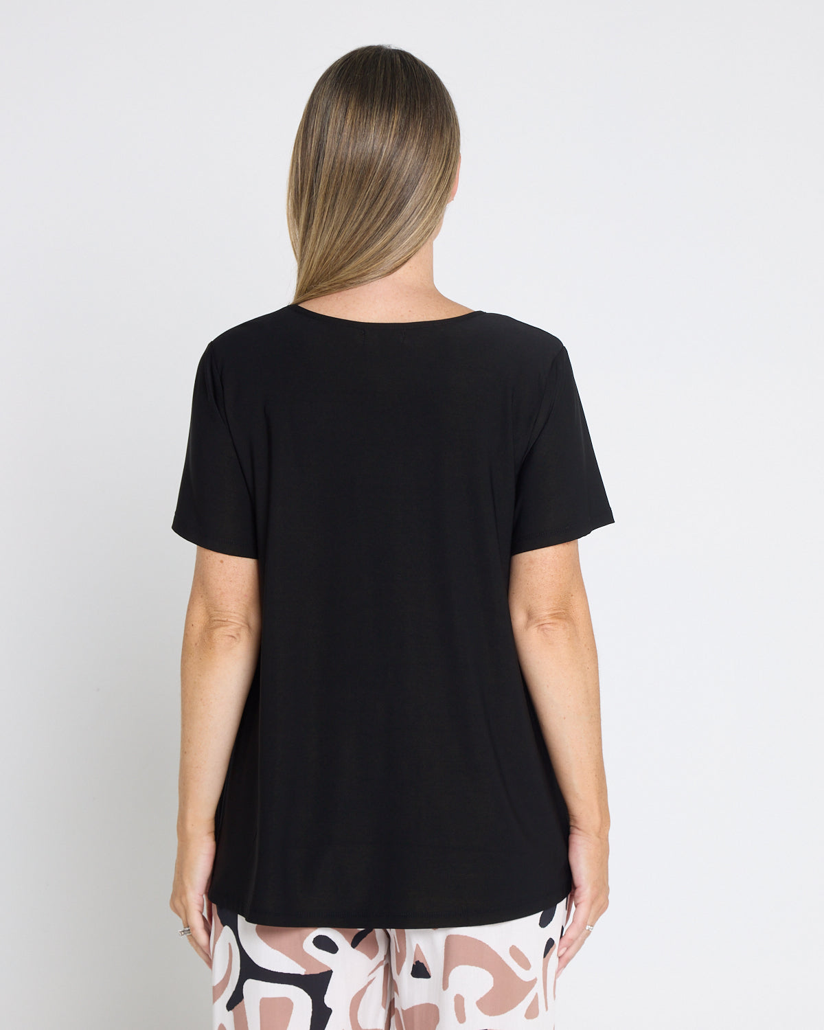 Swing Scoop Top - Black