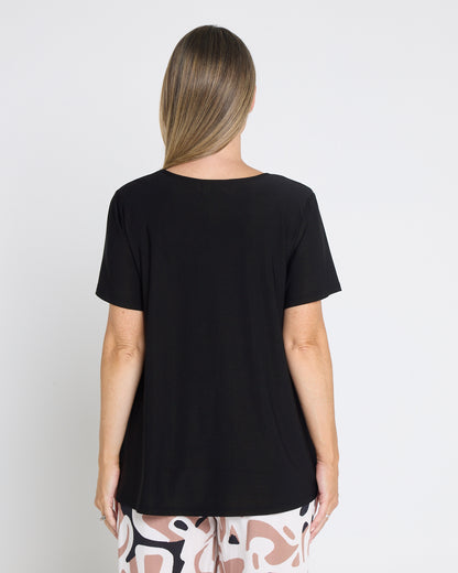Swing Scoop Top - Black