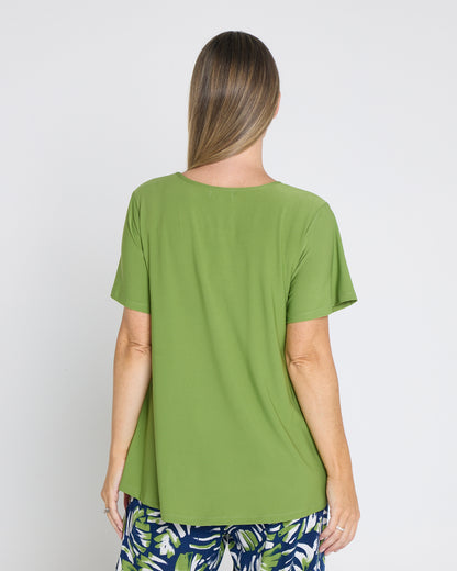 Swing Scoop Top - Leaf