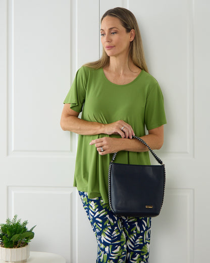 Swing Scoop Top - Leaf