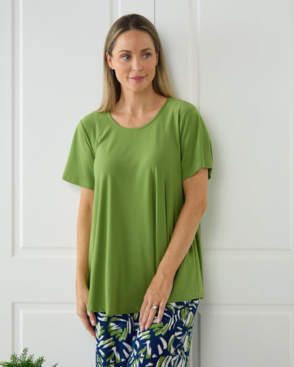 Swing Scoop Top - Leaf