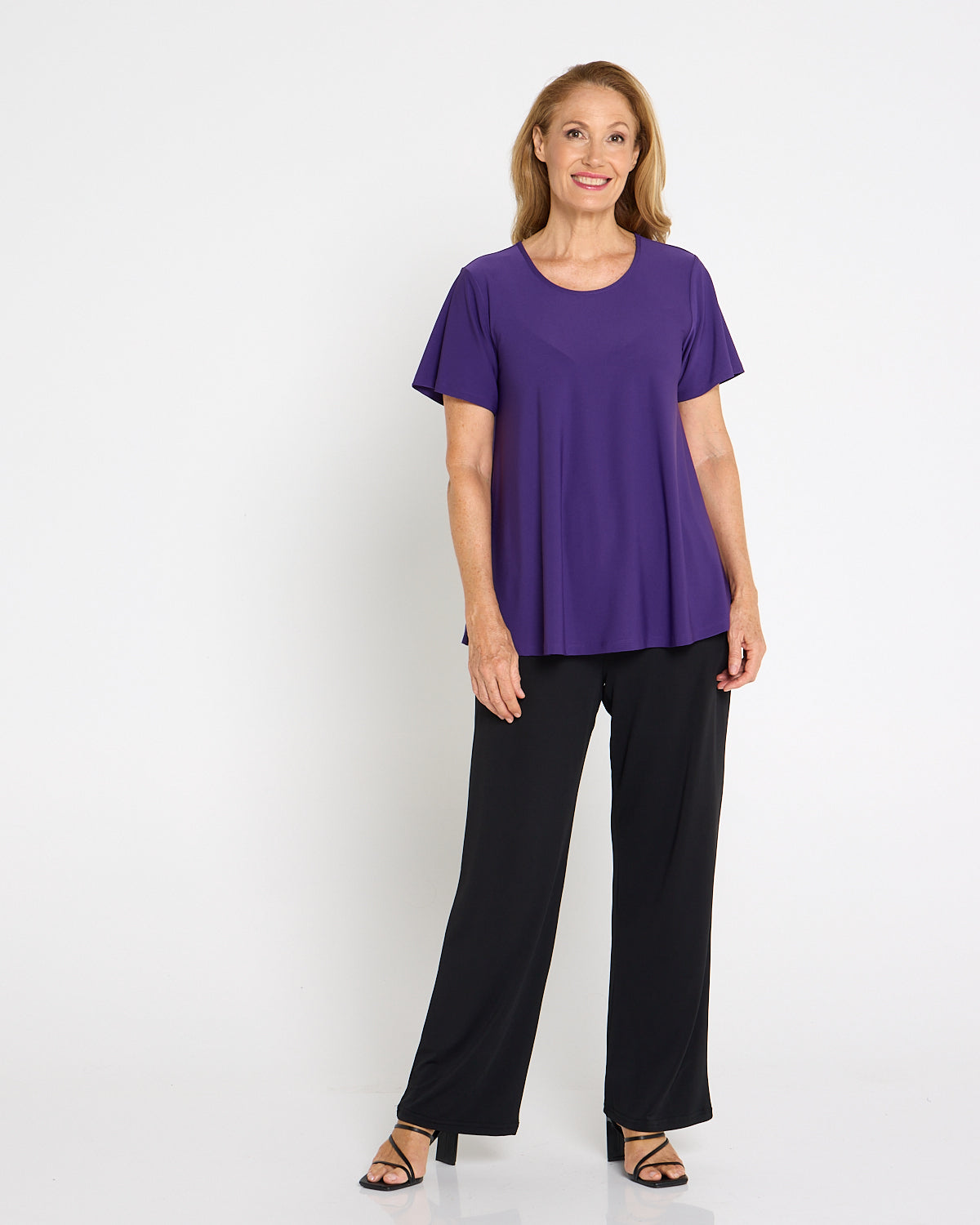 Gianna Wide Leg Pants - Black