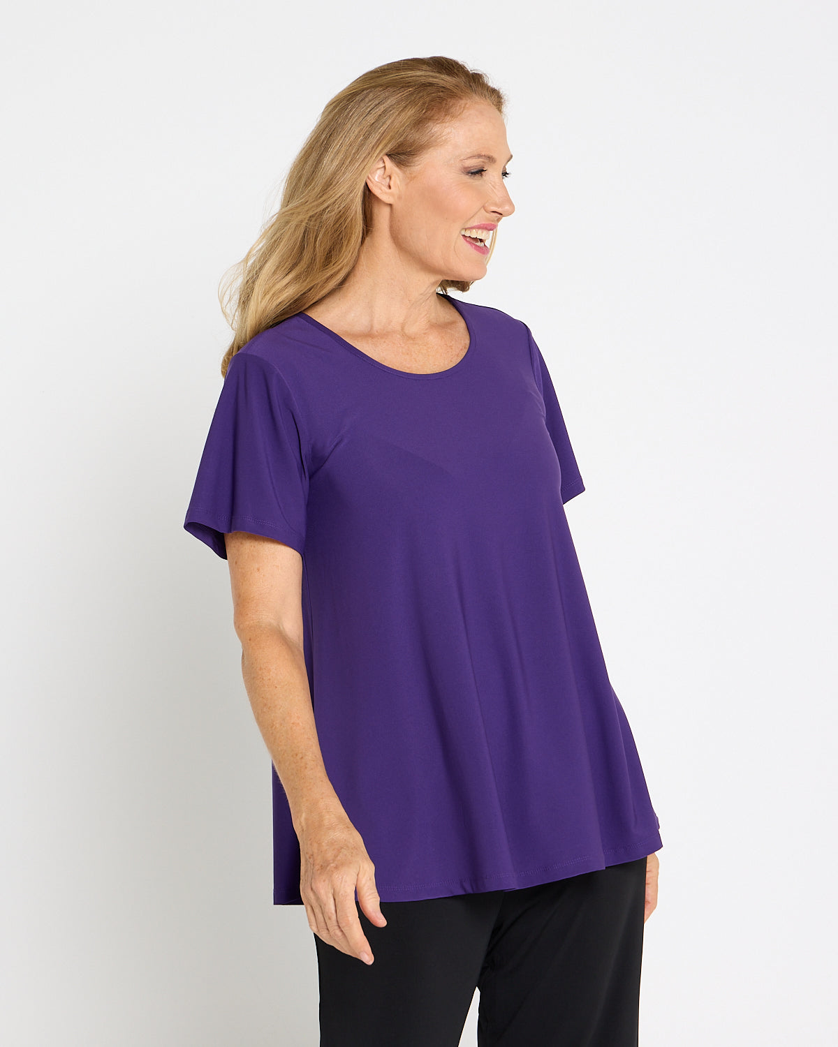 Swing Scoop Top - Purple