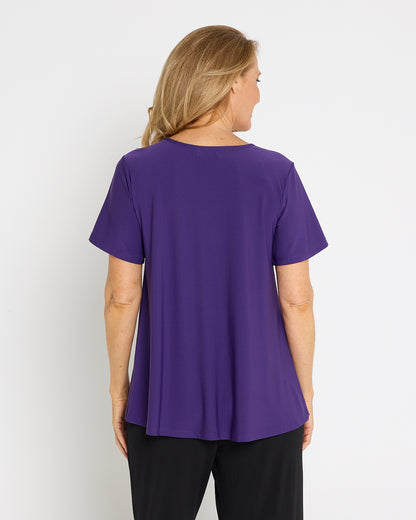 Swing Scoop Top - Purple