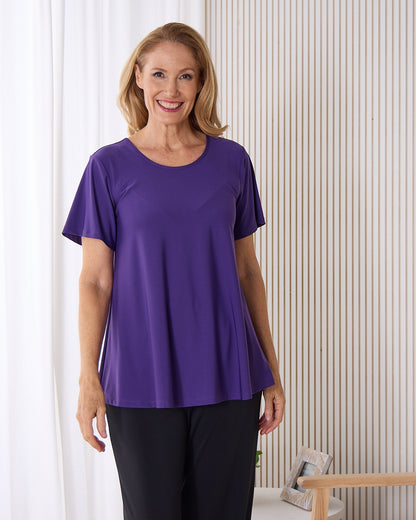 Swing Scoop Top - Purple