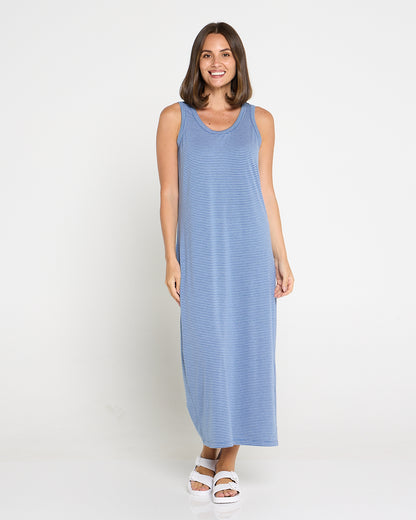 Travel Dress by Cordelia St - Blue Stripe